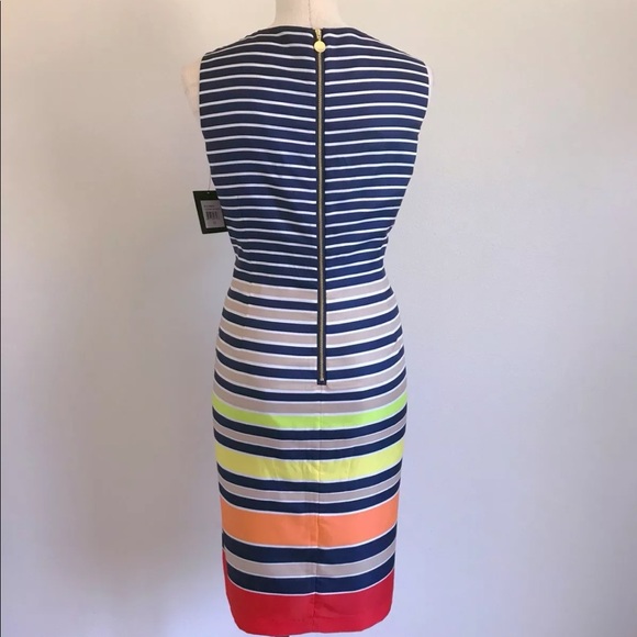 Ellen Tracy Like New Striped Sheath Dress - Picture 3 of 4